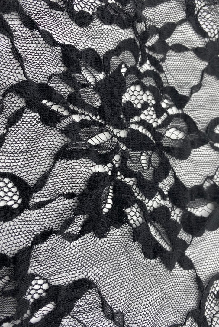 Sakallı Siyah Jakart Dantel Bant, İthal