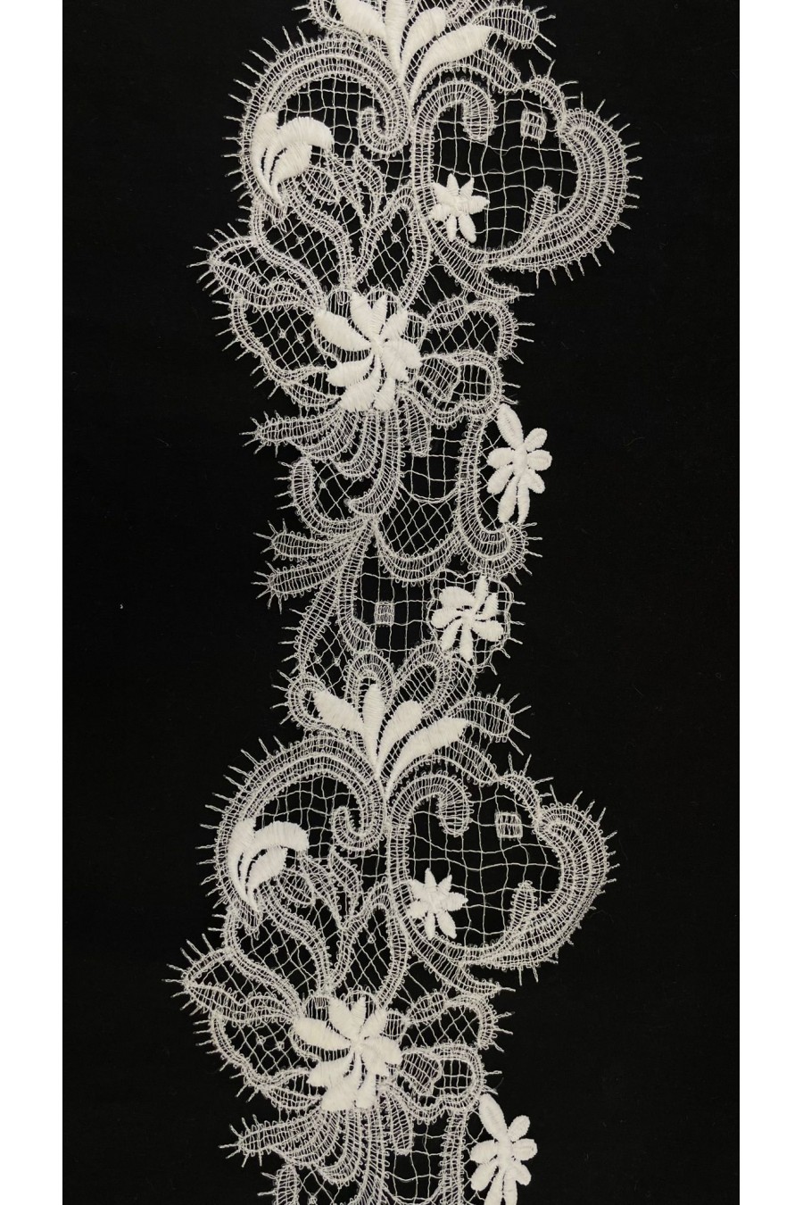 22852 DANTEL/İTHAL/BANT/POLYESTER/APLİKE/BEYAZ/14 CM