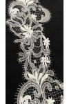 22852 DANTEL/İTHAL/BANT/POLYESTER/APLİKE/BEYAZ/14 CM