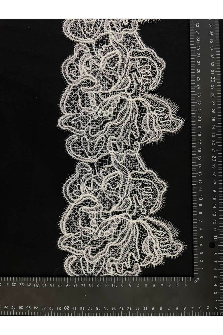 22855 DANTEL/İTHAL/BANT/POLYESTER/APLİKE/BEYAZ/17 CM