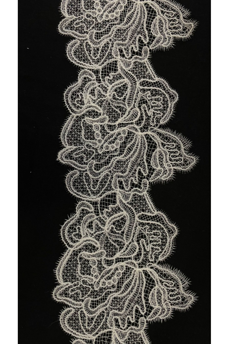 22855 DANTEL/İTHAL/BANT/POLYESTER/APLİKE/BEYAZ/17 CM