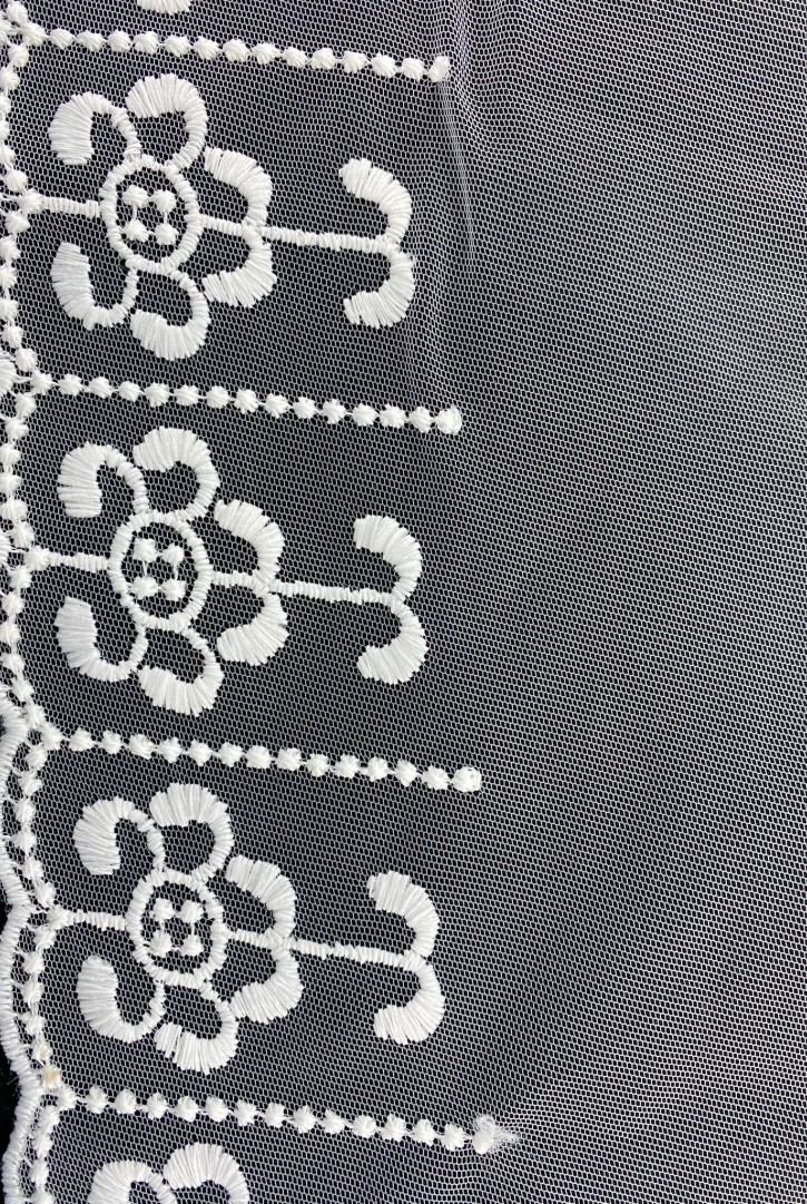 Ham Tül Üzeri Mat Polyester Brode Bant