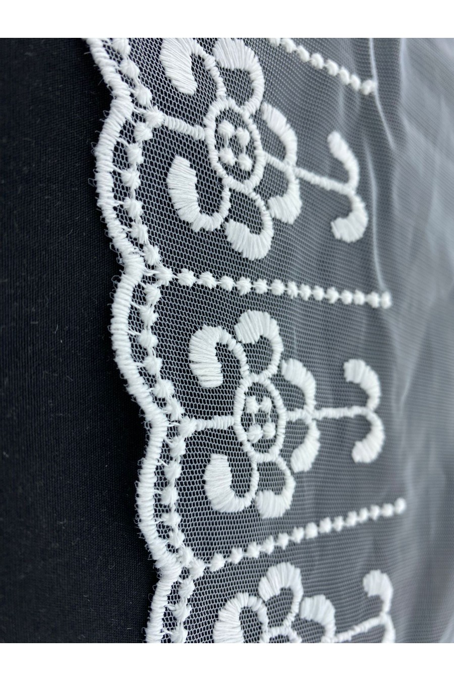 Ham Tül Üzeri Mat Polyester Brode Bant