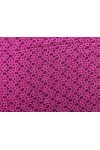Fuşya Pamuk Polyester Likrasız Dantel Kumaş