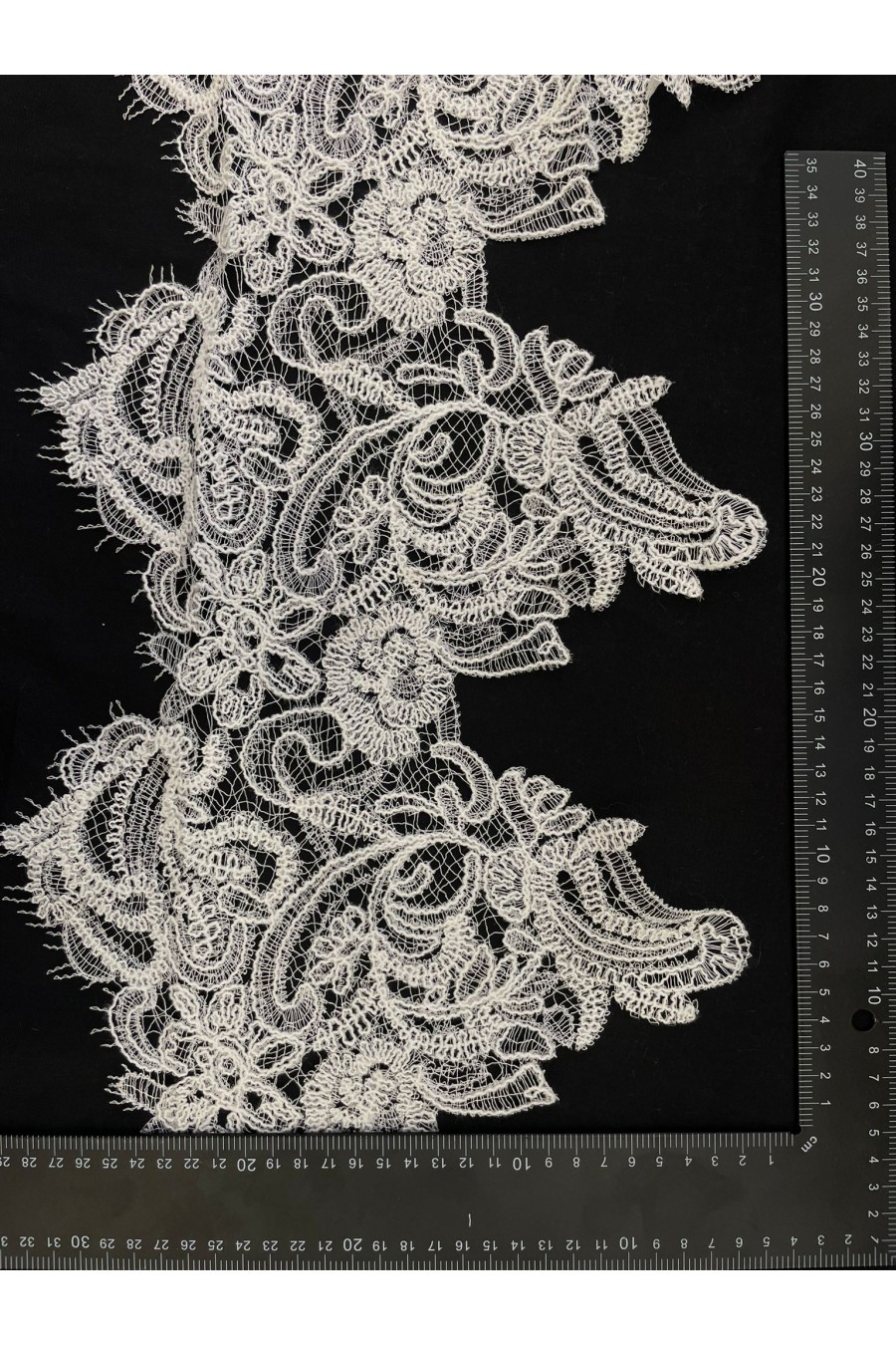 22858 DANTEL/İTHAL/BANT/POLYESTER/APLİKE/BEYAZ/29 CM