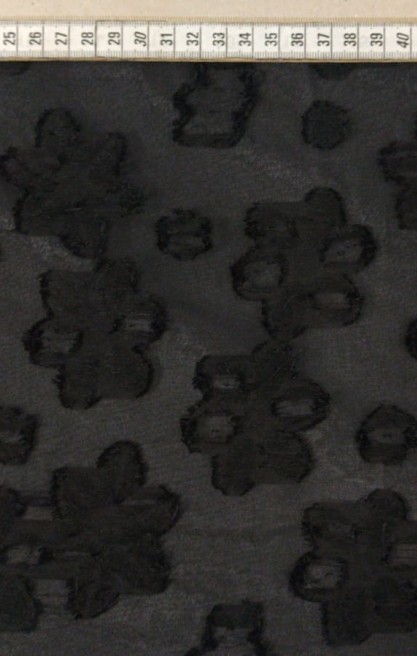 11400 ŞİFON/YERLİ/LEZ/POLYESTER/SİYAH/145 CM