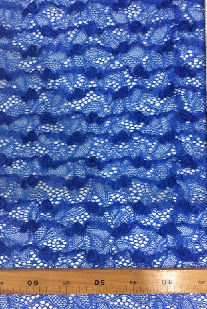 3 Boyutlu Simli Somon Dantel, İthal Polyester