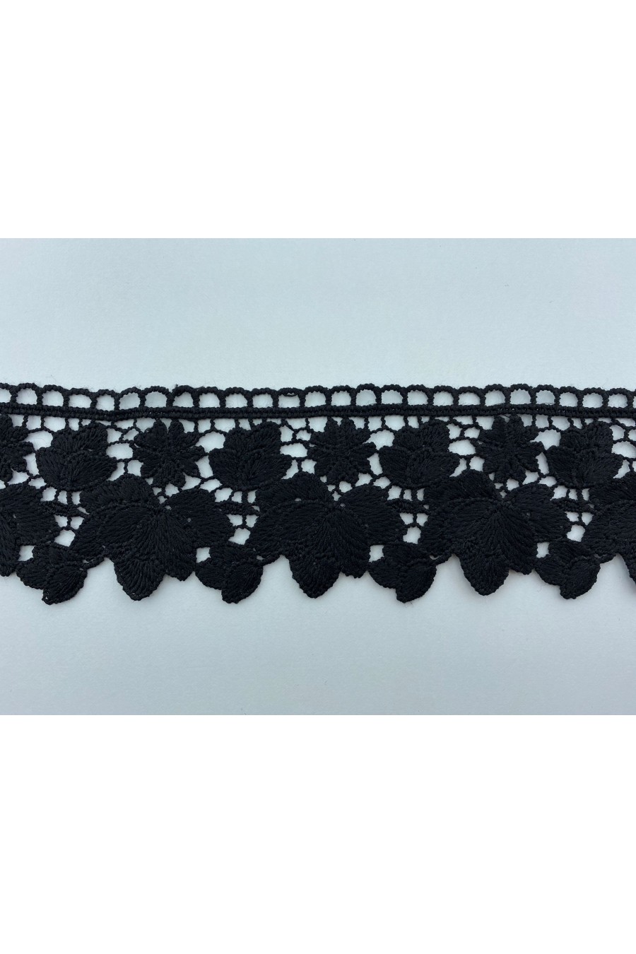 6 cm Siyah İthal Mat Güpür Bant