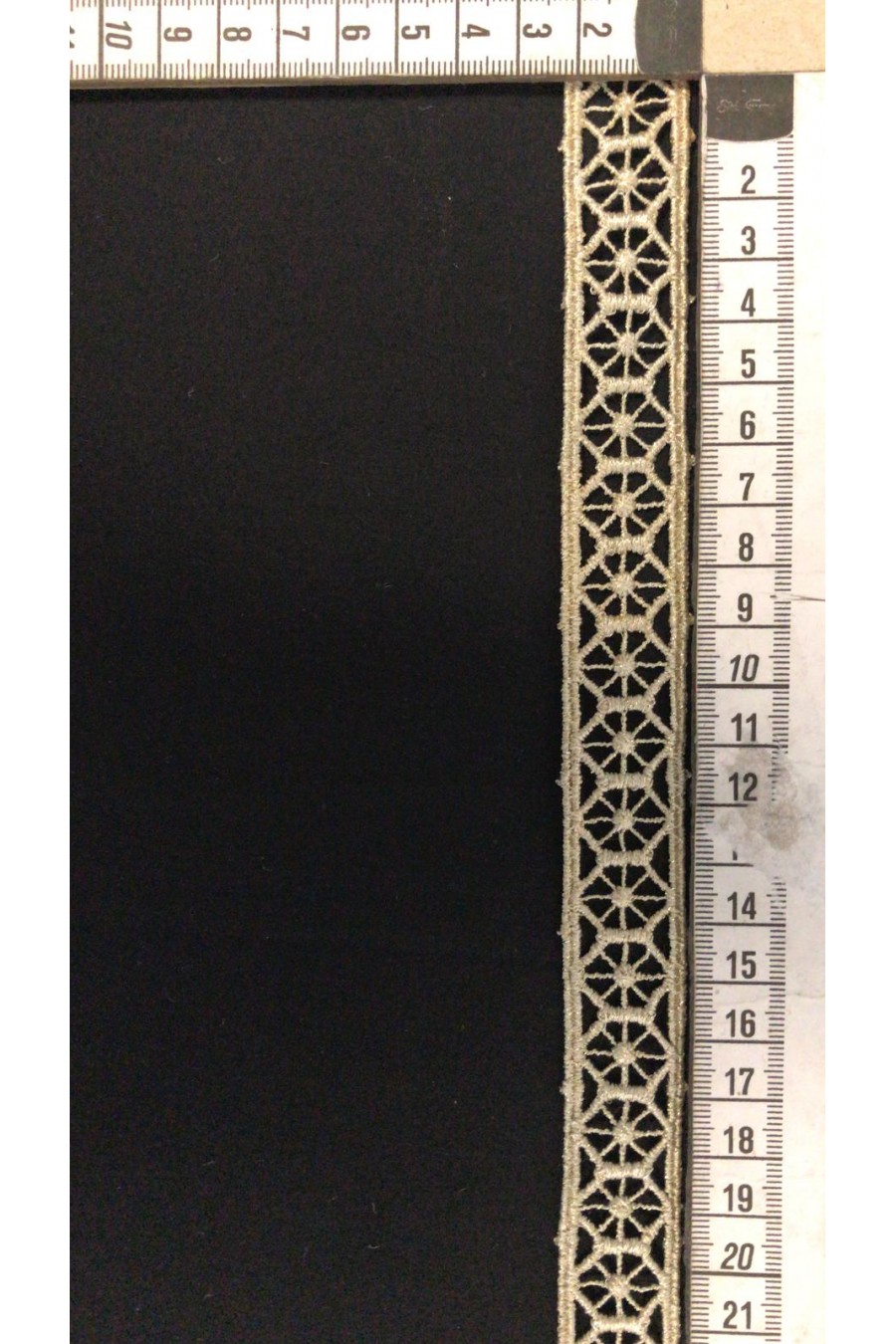 Gold Lurex İşlemeli Güpür Brode Bant, Yerli