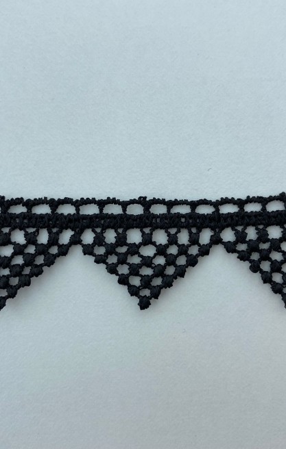 7622 BRODE/YERLİ/BANT/PARLAK POLYESTER/SİYAH/2 CM