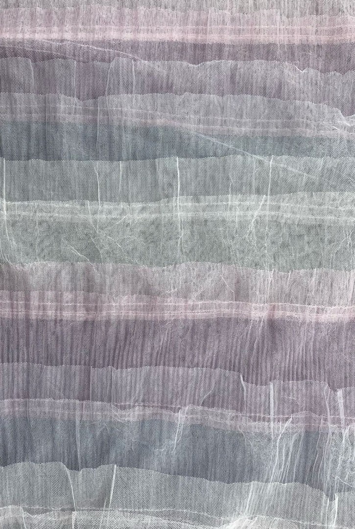 15 Sıralı Renkli Fırfırlı Tül Kumaş - 130 cm