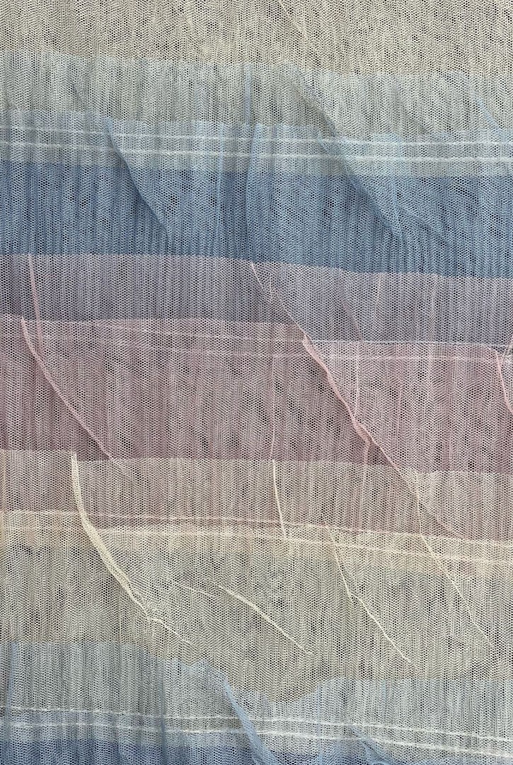 15 Sıralı Fırfırlı Renkli Naylon Tül Kumaş, 150 cm