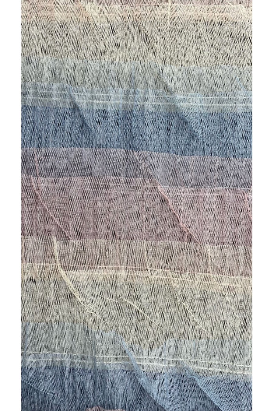 15 Sıralı Fırfırlı Renkli Naylon Tül Kumaş, 150 cm