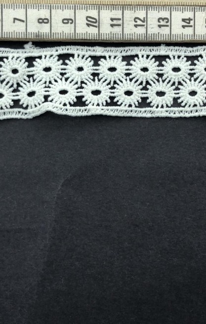 3 cm Mat Ham Polyester Güpür Brode Bant