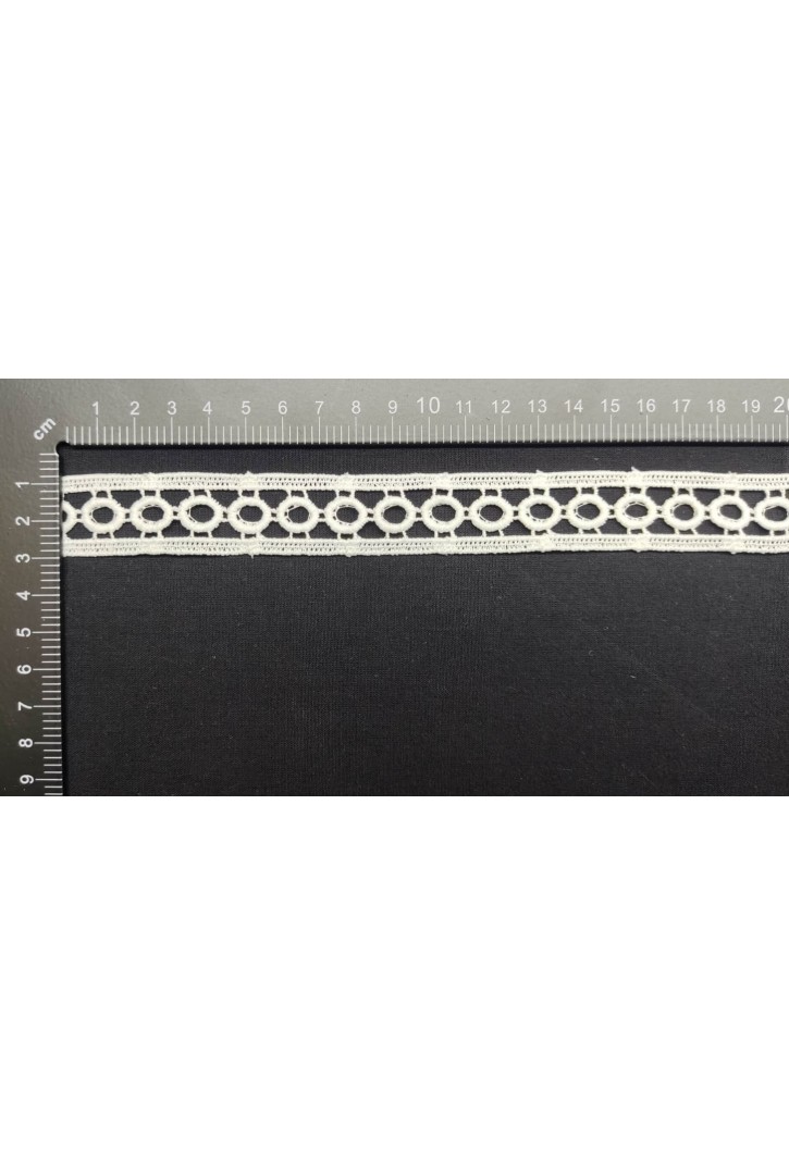 Mat Polyester Güpür Brode Bant, 2 cm