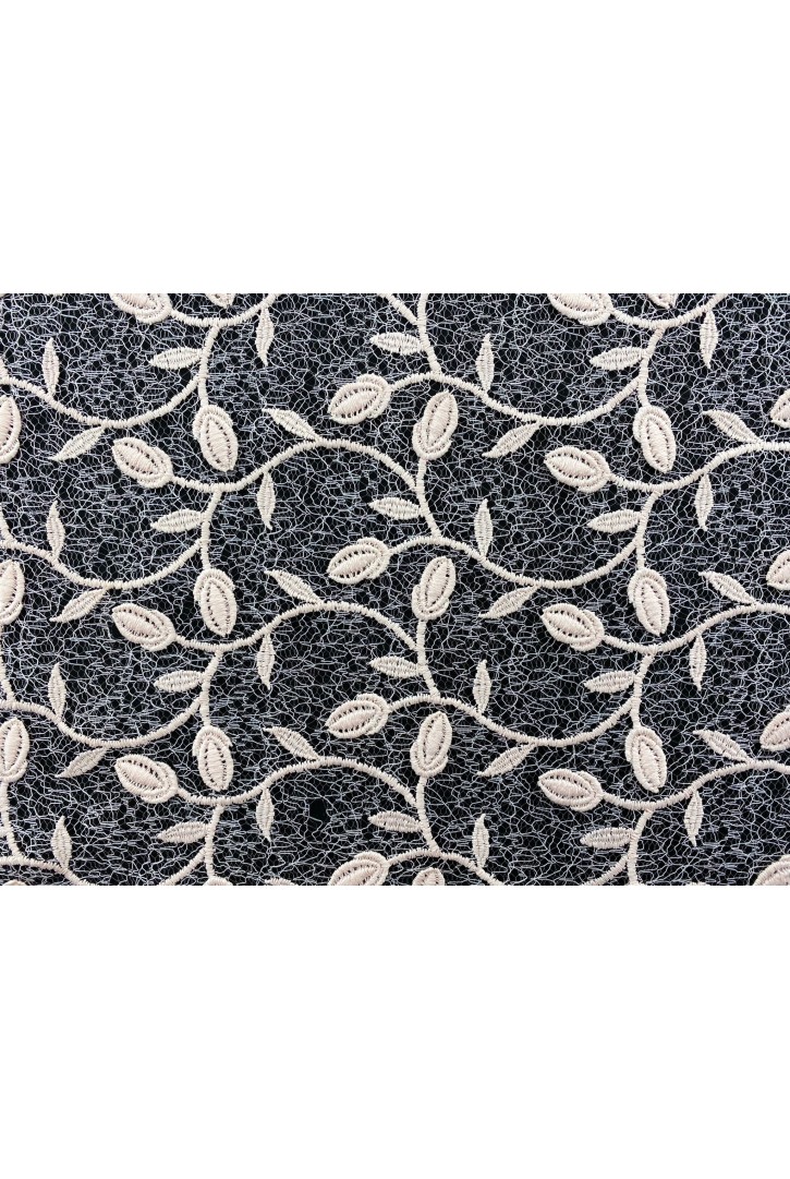 Somon Tül Üzeri Brode Kumaş