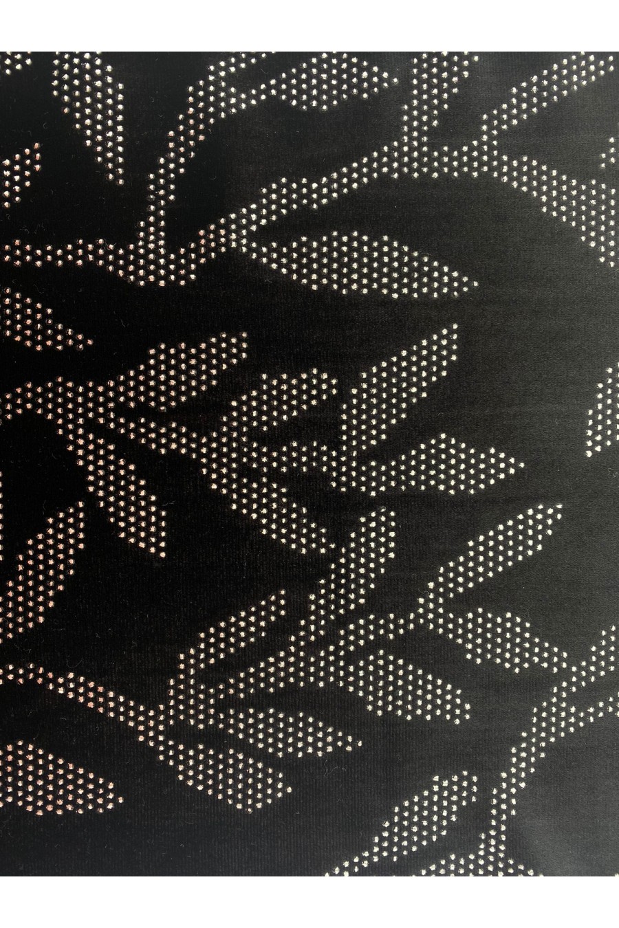 19454 KUMAŞ/YERLİ/LEZ/POLYESTER/KADİFE/METALİK VARAK/SİYAH/150 CM