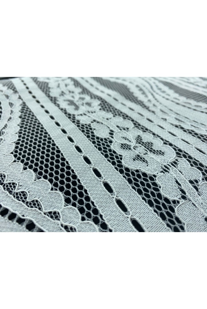 Ham Kordlu Pamuk Naylon İthal Dantel Kumaş - 148 cm