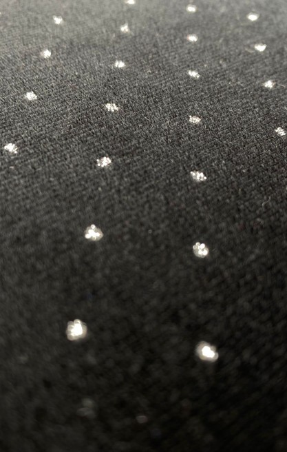 19455 KUMAŞ/YERLİ/LEZ/POLYESTER/KADİFE/METALİK VARAK/SİYAH/150 CM