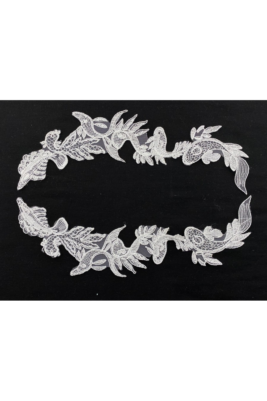 6513-ADET Ham Düz Aplik Brode, Yerli Polyester