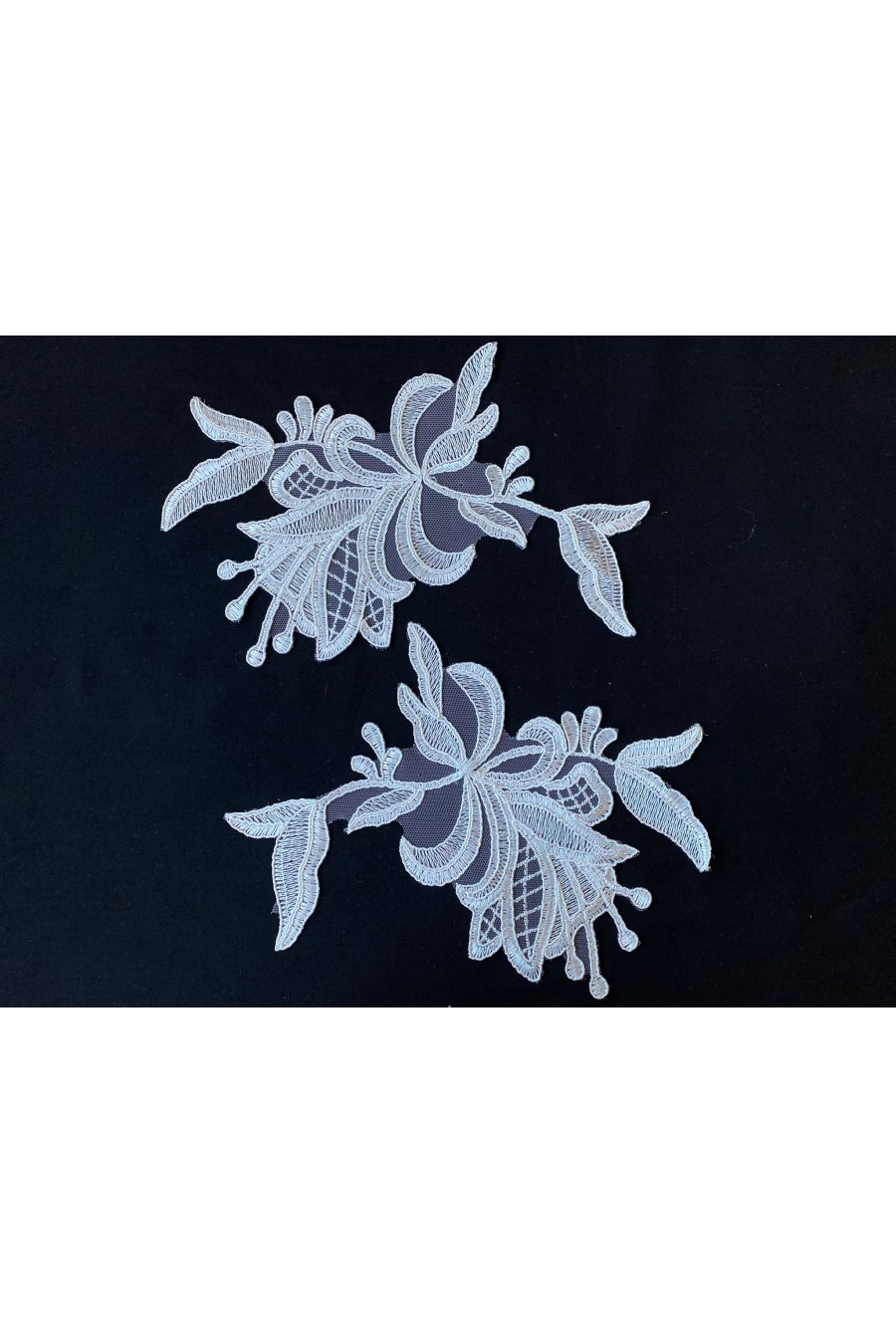 Ham Düz Aplik Polyester Brode