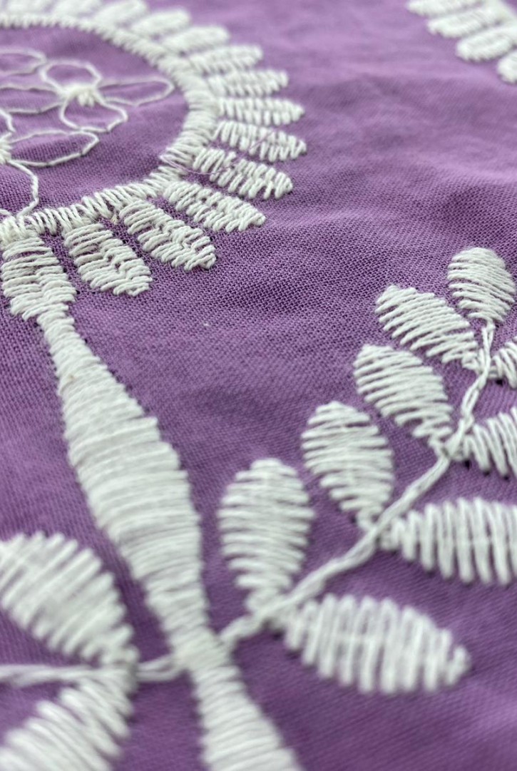 Lila Zemin Pamuk Brode