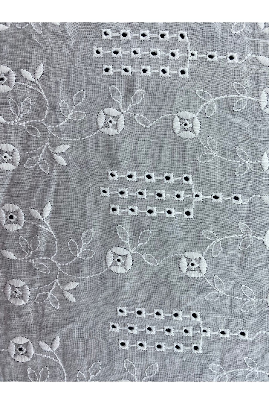 Beyaz Kumaş Kasar Yerli Vual Brode, Pamuk