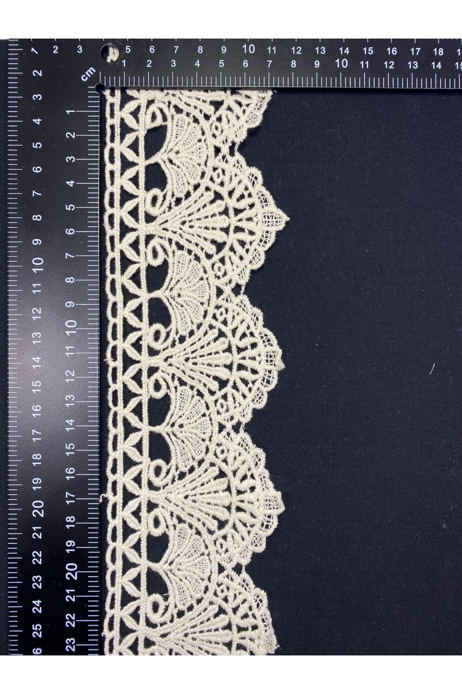 Ham Pamuk Güpür Brode Bant, 8.5 cm