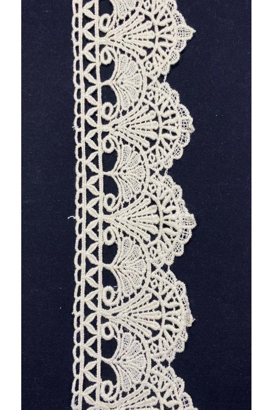 Ham Pamuk Güpür Brode Bant, 8.5 cm