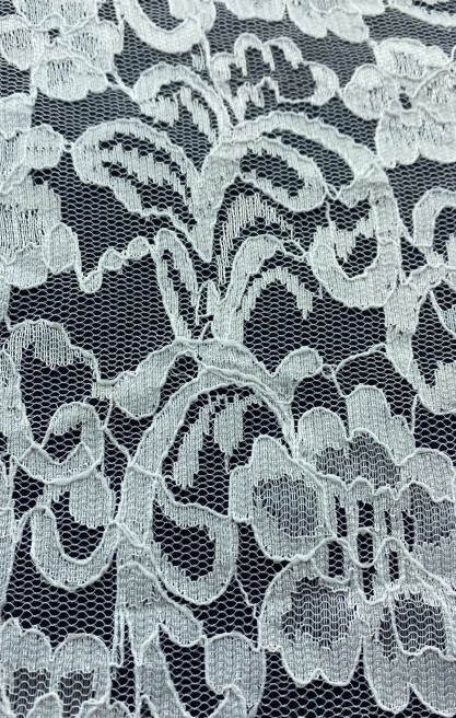 140 cm Ham Renk Polyester Dantel