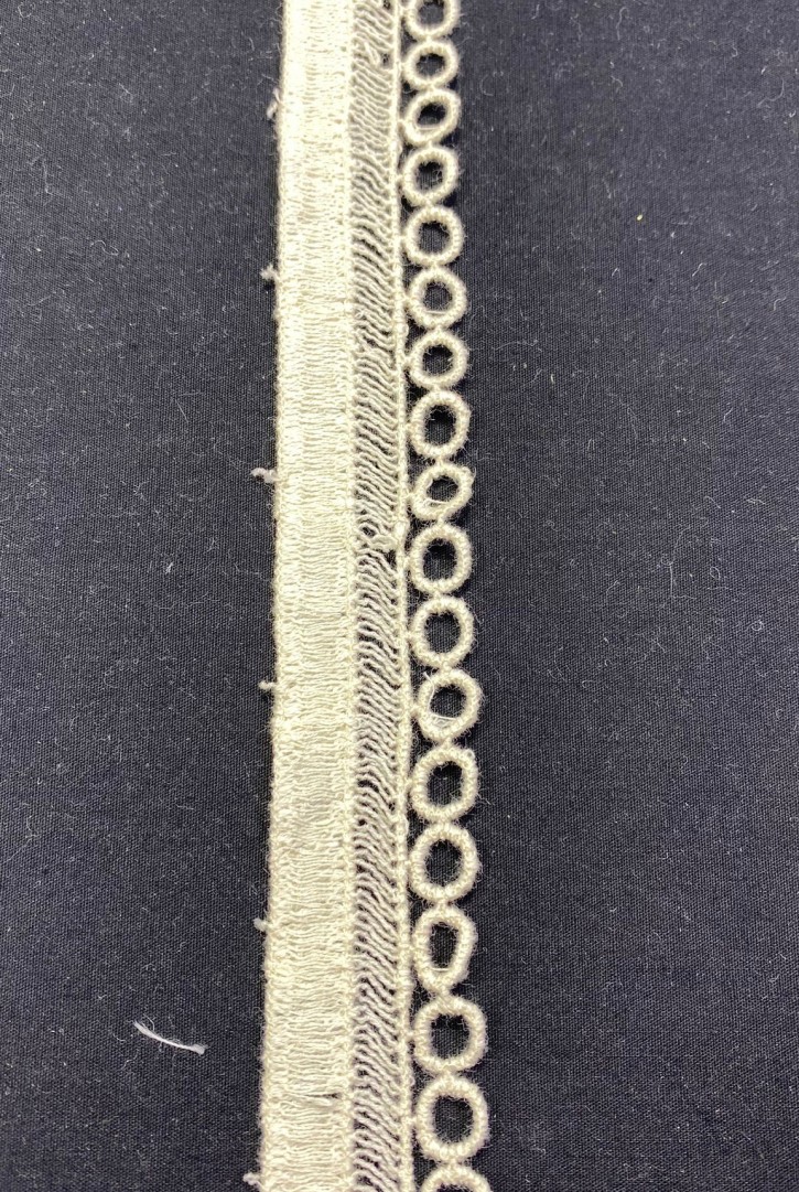 Ham Pamuk Güpür Bant - Yerli Brode, 2.5 cm