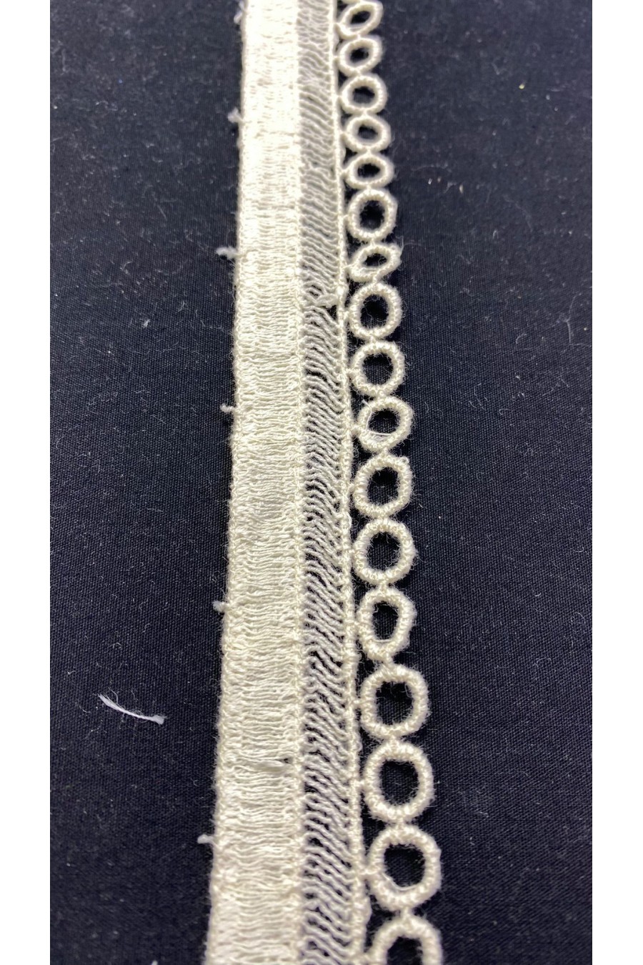 Ham Pamuk Güpür Bant - Yerli Brode, 2.5 cm