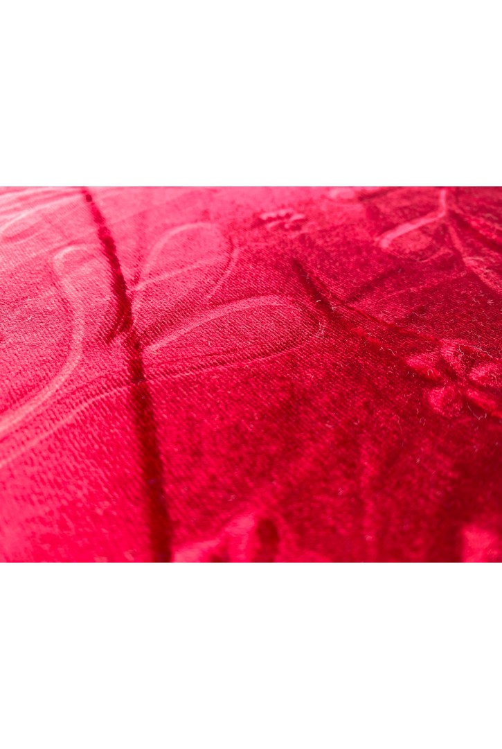 3D Baskılı Bordo Kadife Kumaş, Yerli