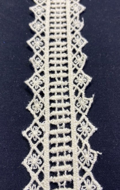 Pamuklu Güpür Brode Bant - Yerli Üretim - 4 CM