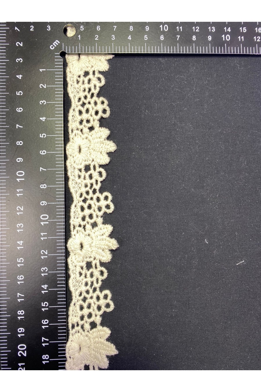 Ham Pamuk Güpür Brode Bant, 3 cm