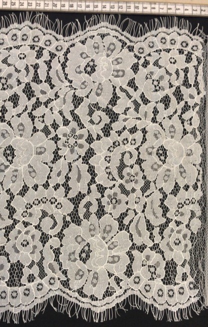 Siyah Kordlu Sakallı Naylon Bant Dantel, İthal