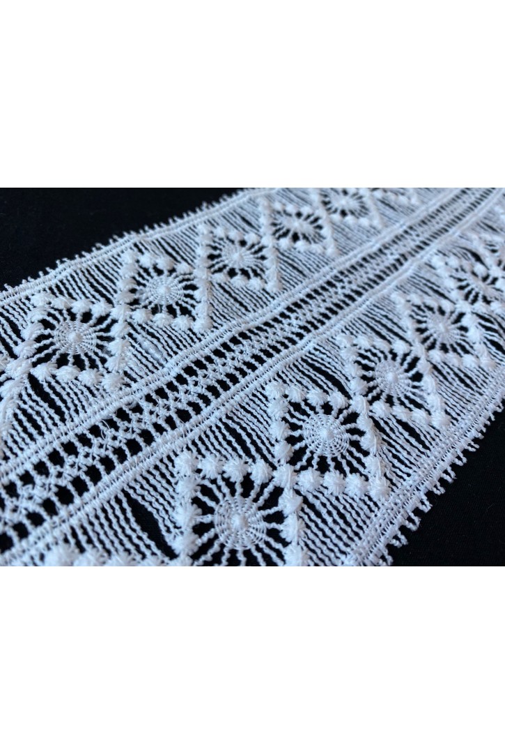 10,5 cm Geniş İthal Güpür Bant, Mat Polyester