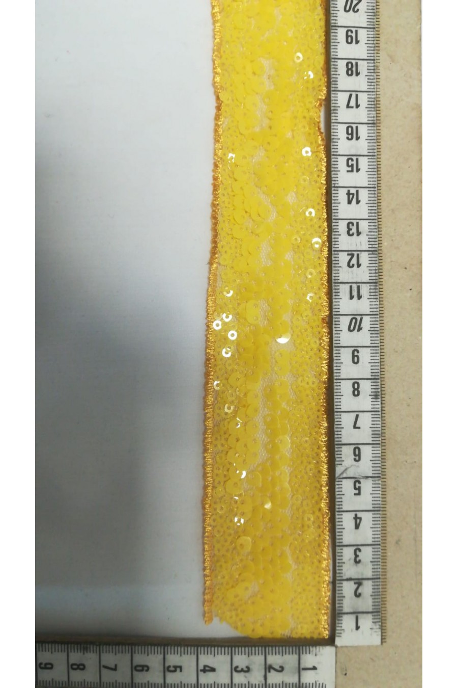 Neon Sarı Pullu Bant, 4 cm