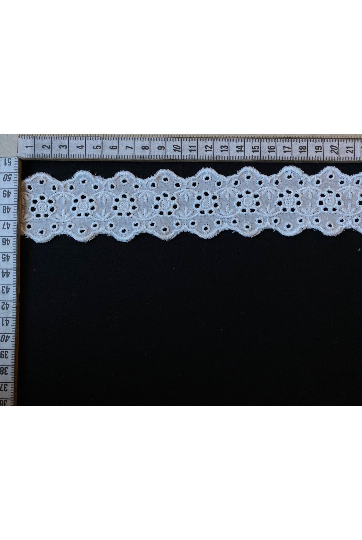 Yerli Mat Polyester Vual Brode Bant, 4.5 cm