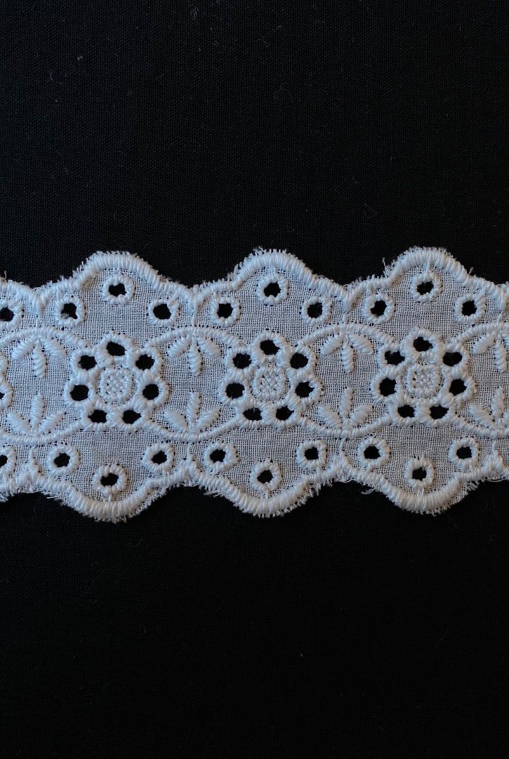 Yerli Mat Polyester Vual Brode Bant, 4.5 cm