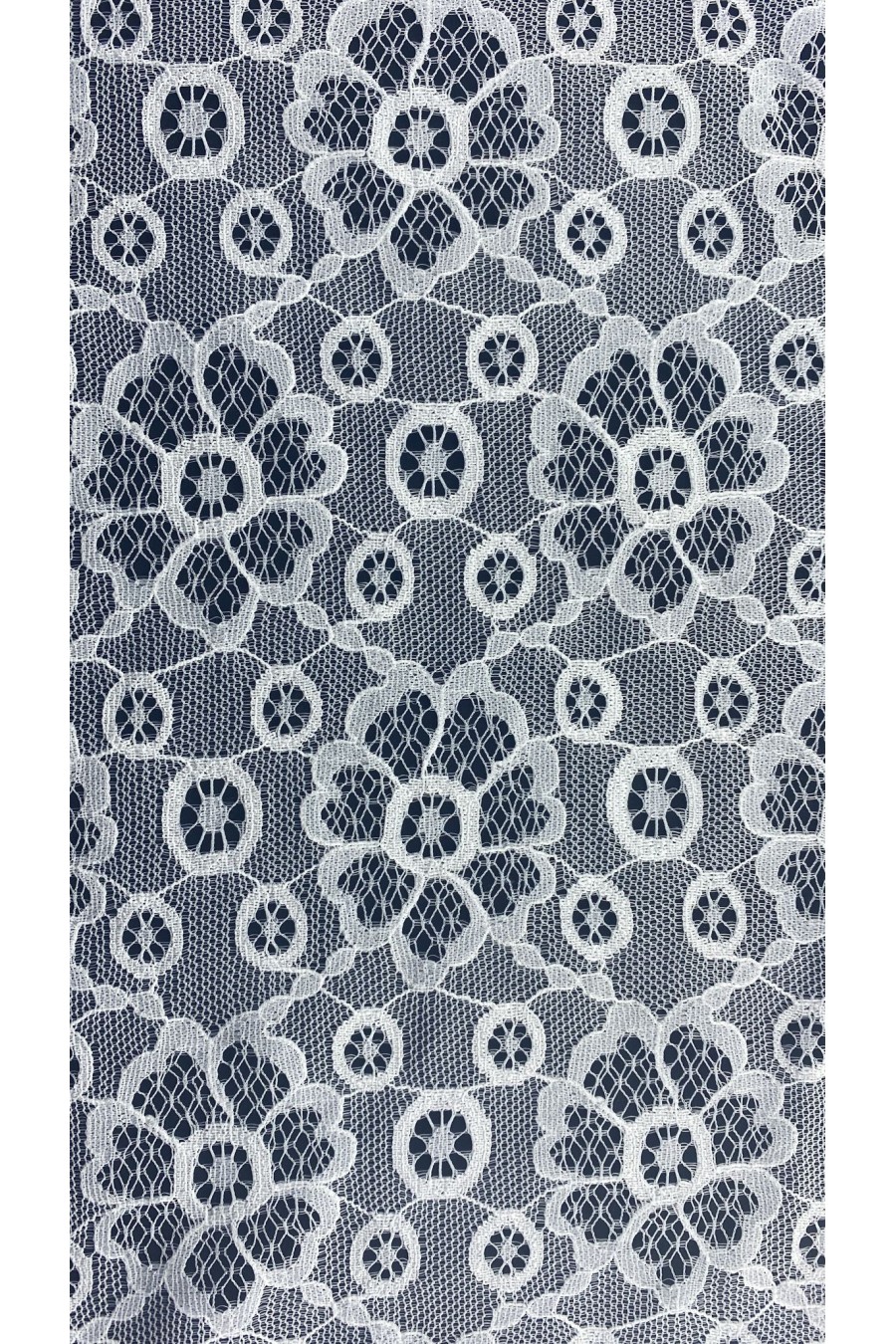 Fikse İşlemli Kordlu Naylon İthal Dantel - 150 cm