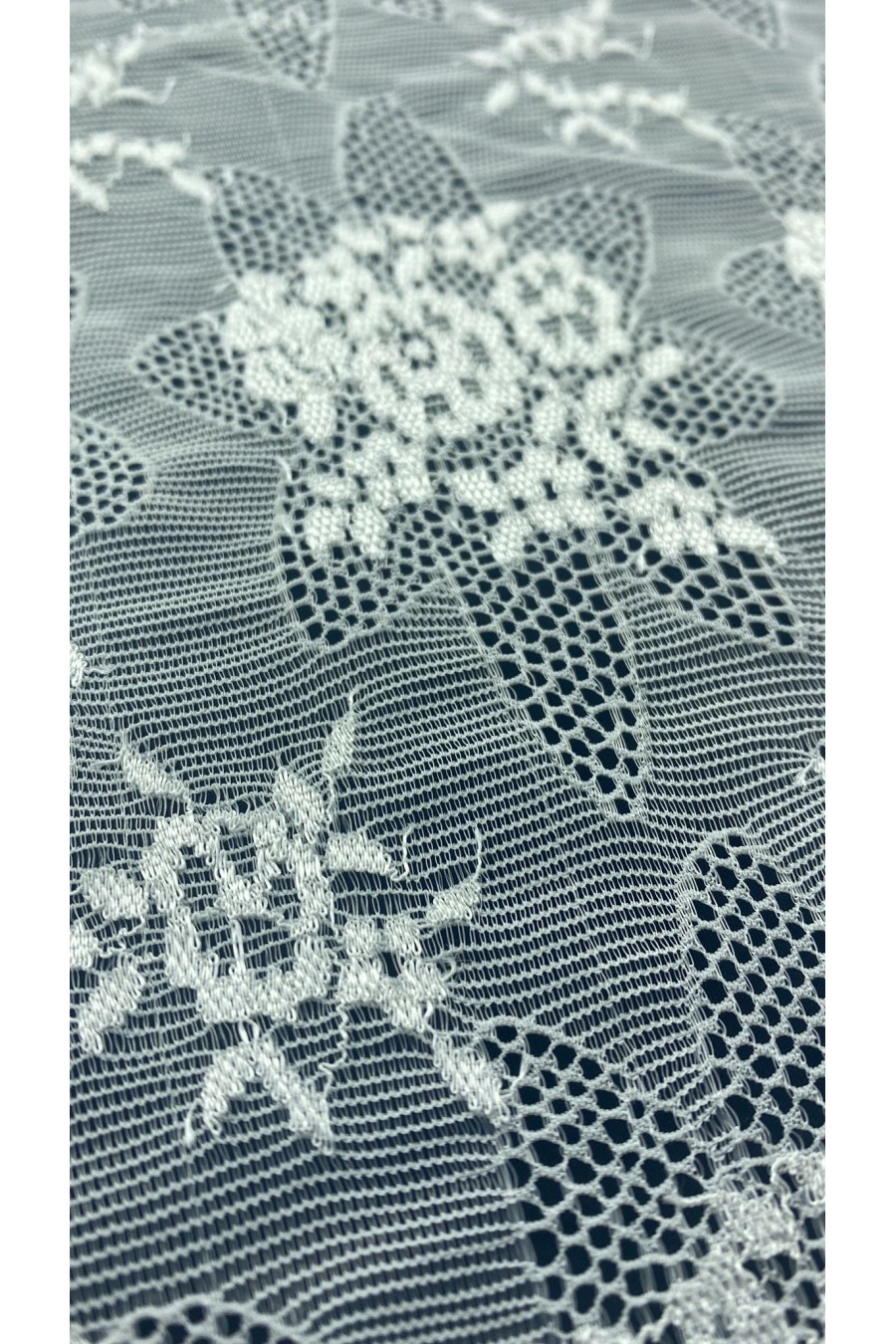 Pamuk Naylon Likralı Fikse Dantel