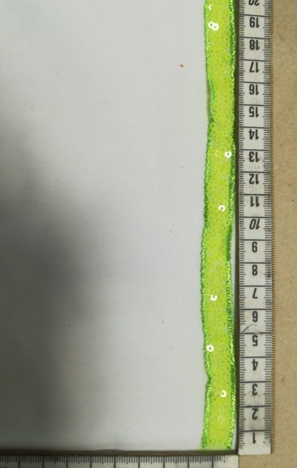 Neon Yeşil Pullu Bant, 1 cm