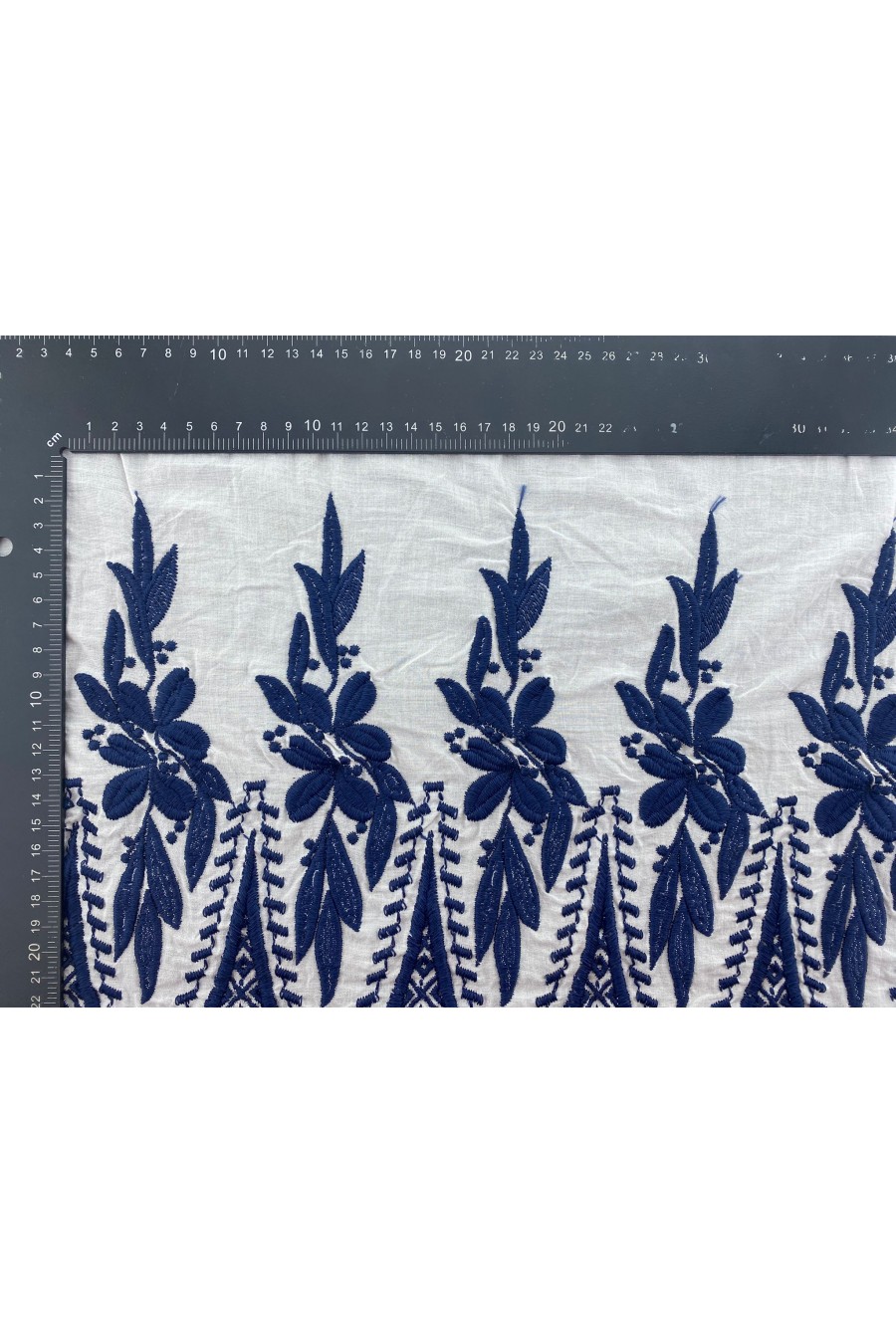 Lacivert İplikli Pamuk Vual Brode, Kasar Zemin