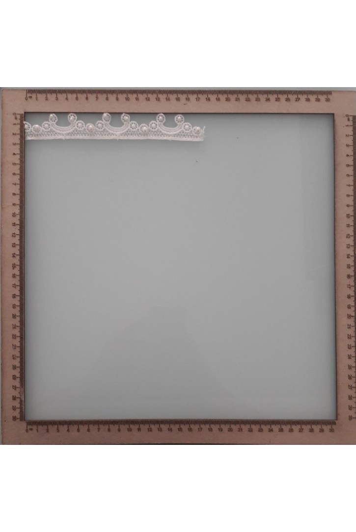 Siyah İncili İthal Güpür Brode Bant