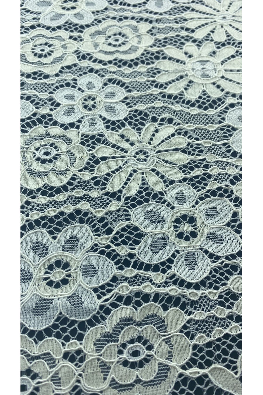 Ham Pamuk Naylon Dantel Kumaş