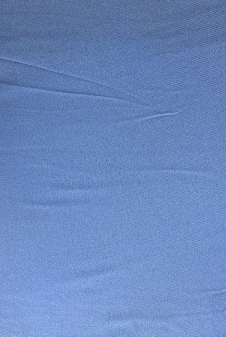 Krem İplikli Indigo Zeminli Şifon Üzeri Brode