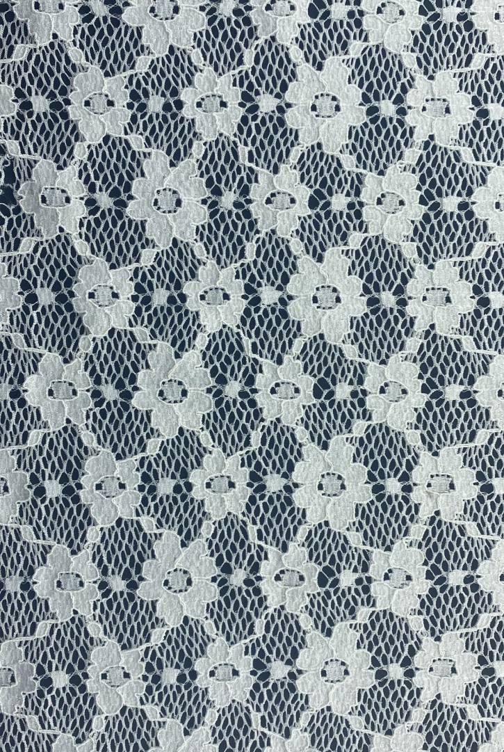 Fikse Edilmiş Likralı Kordlu Naylon İthal Dantel - 150 cm