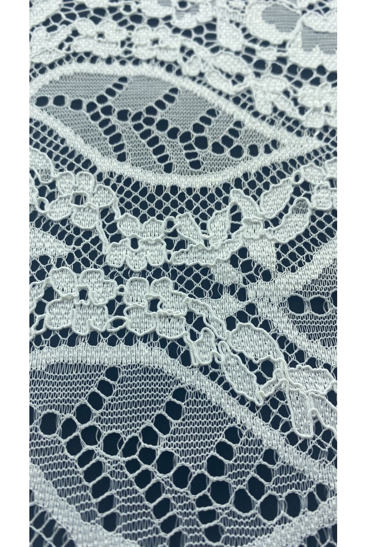 Kordlu Fiksli İthal Polyester Dantel