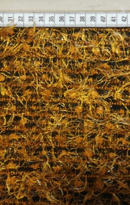 Hardal Saçaklı İthal Polyester Kumaş, 150 cm